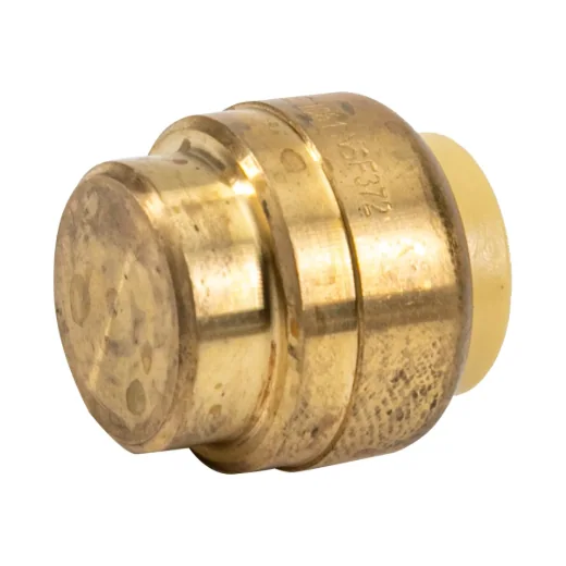 12PK Push-fit Pex Brass End Cap 1/2in Lead-free