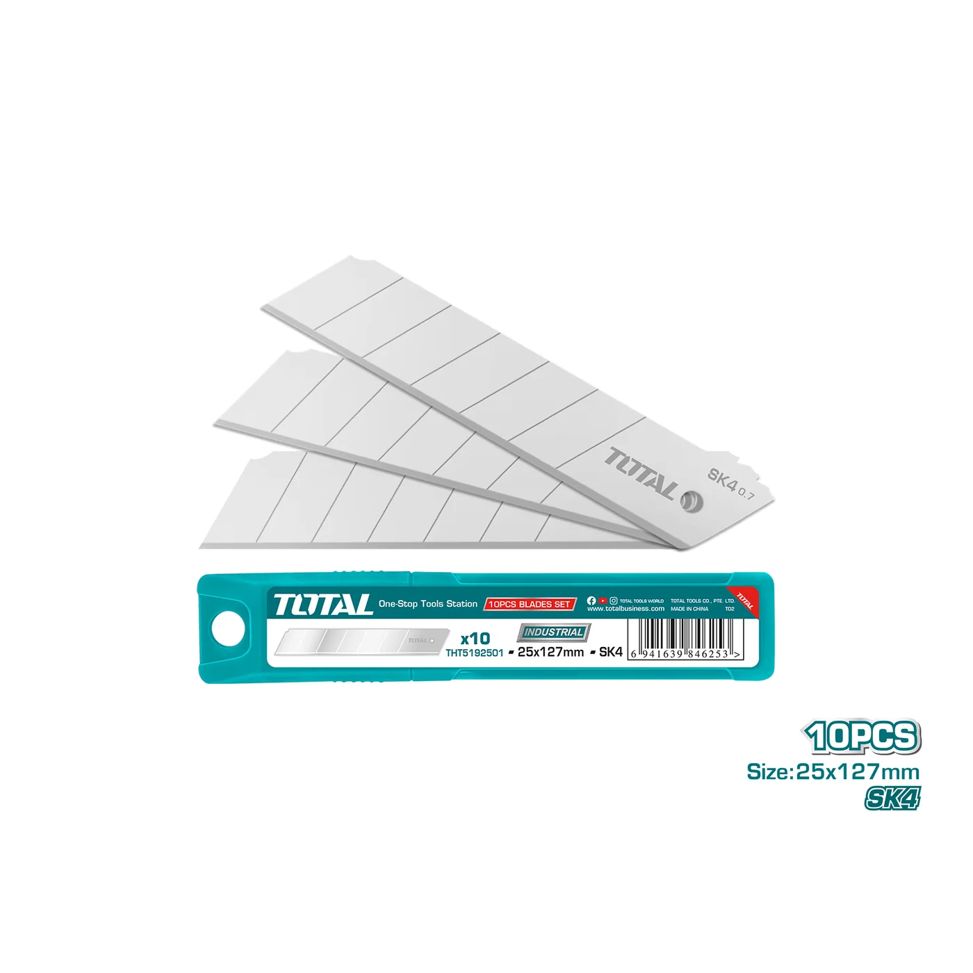 25 mm x 127 mm 10PCS Blades Set