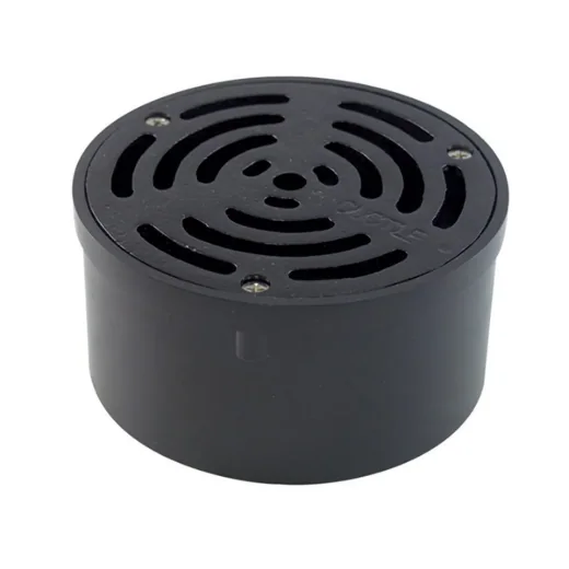 ABS Utility Floor Drain Black Grid - 3in