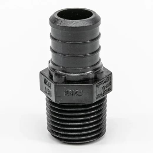 DAP Pex Poly Male Adapter Barb to MPT 3/4 x 3/4in - Black