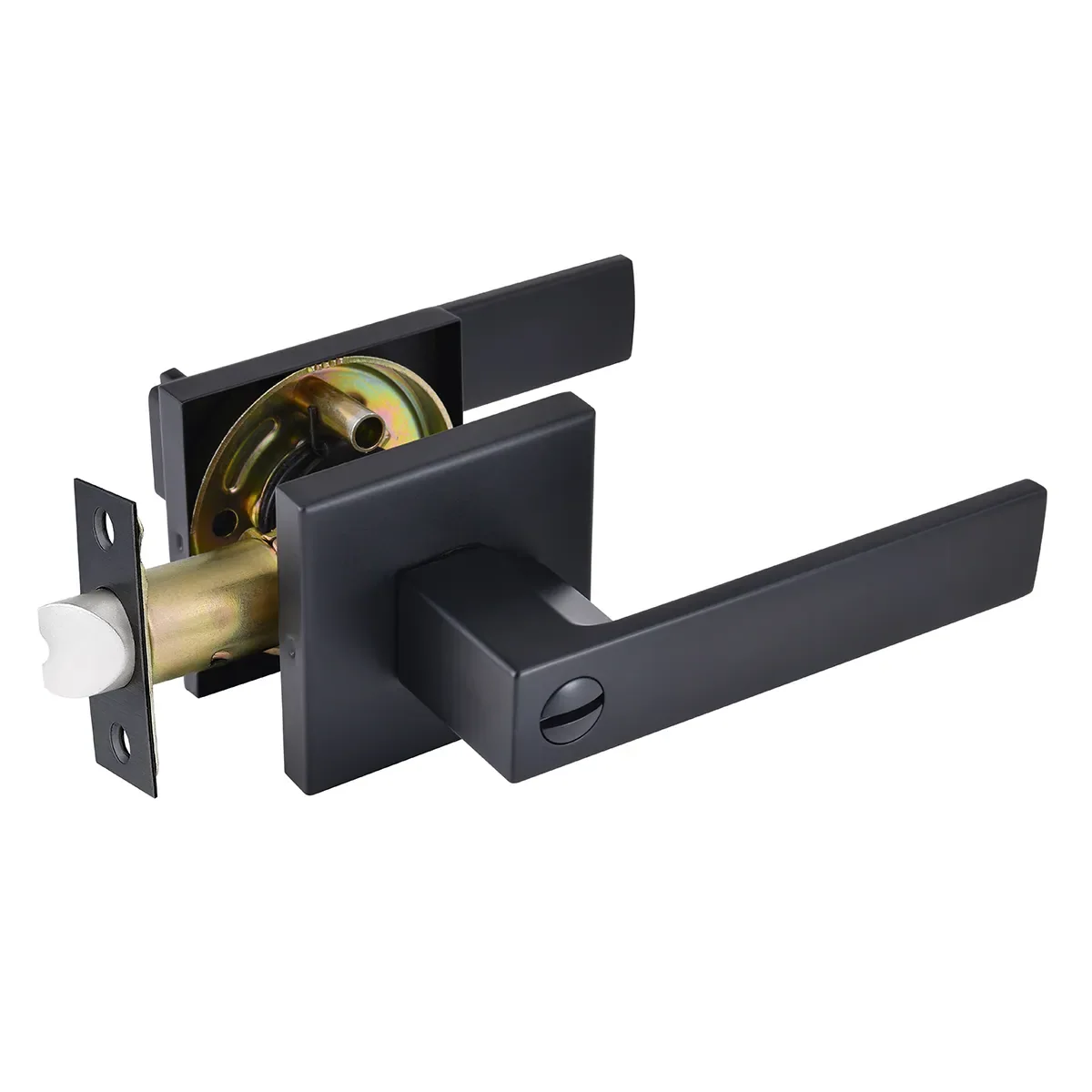 Door Lock Lever Privacy - Matte Black