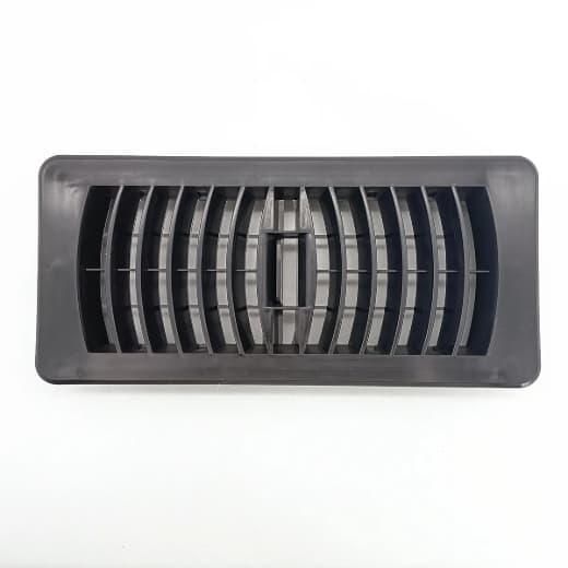 Floor Register Plastic 4 x 10in - Black