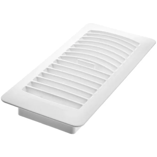 Floor Register Plastic 4 x 10in - White