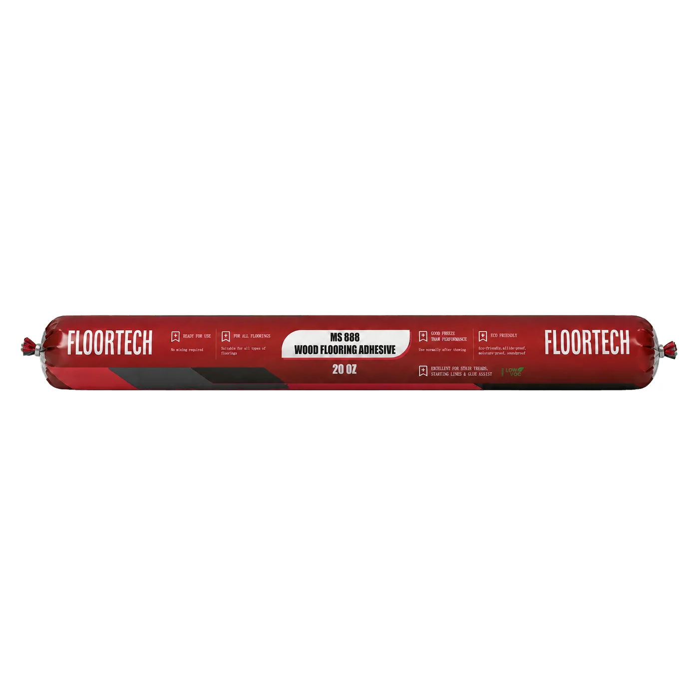 Floortech MS 888 Wood Flooring Polymer Adhesive - 600 mL Sausage