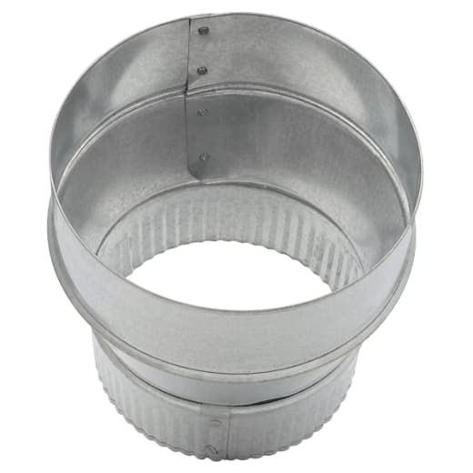 Galv. Reducer 6in to 5in Crimped