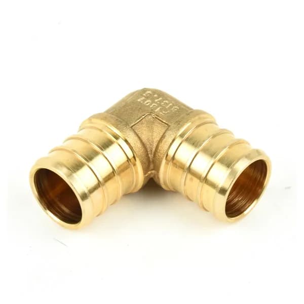 Pex Brass 90° Elbow Barb to Barb - 3/4 x 3/4in