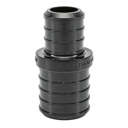 Pex Poly Coupling Barb to Barb 1 x 3/4in - Black