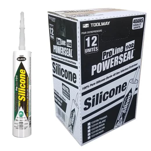 Proline 105 General Purpose 100% Silicone Sealant 300 mL - Black