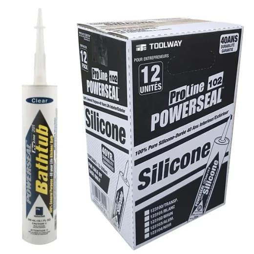 Proline 201 Kitchen & Bath 100% Silicone Sealant 300 mL - Clear