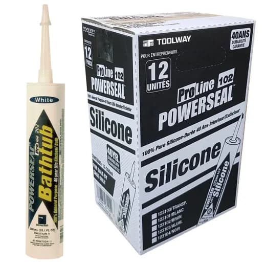 Proline 202 Kitchen & Bath 100% Silicone Sealant 300 mL - White