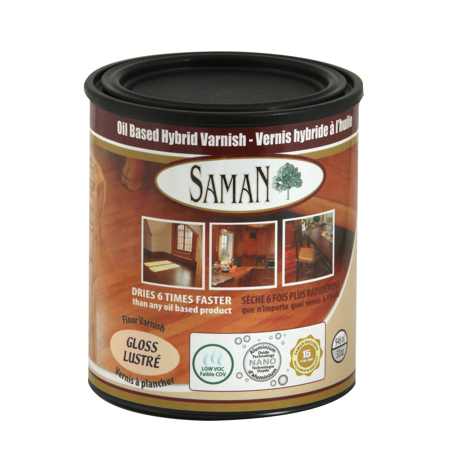 Saman Hybrid Varnish - Gloss Finish 946 mL