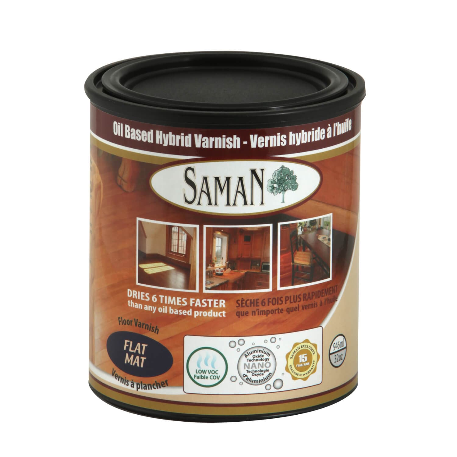 Saman Hybrid Varnish - Matte Finish 946 mL