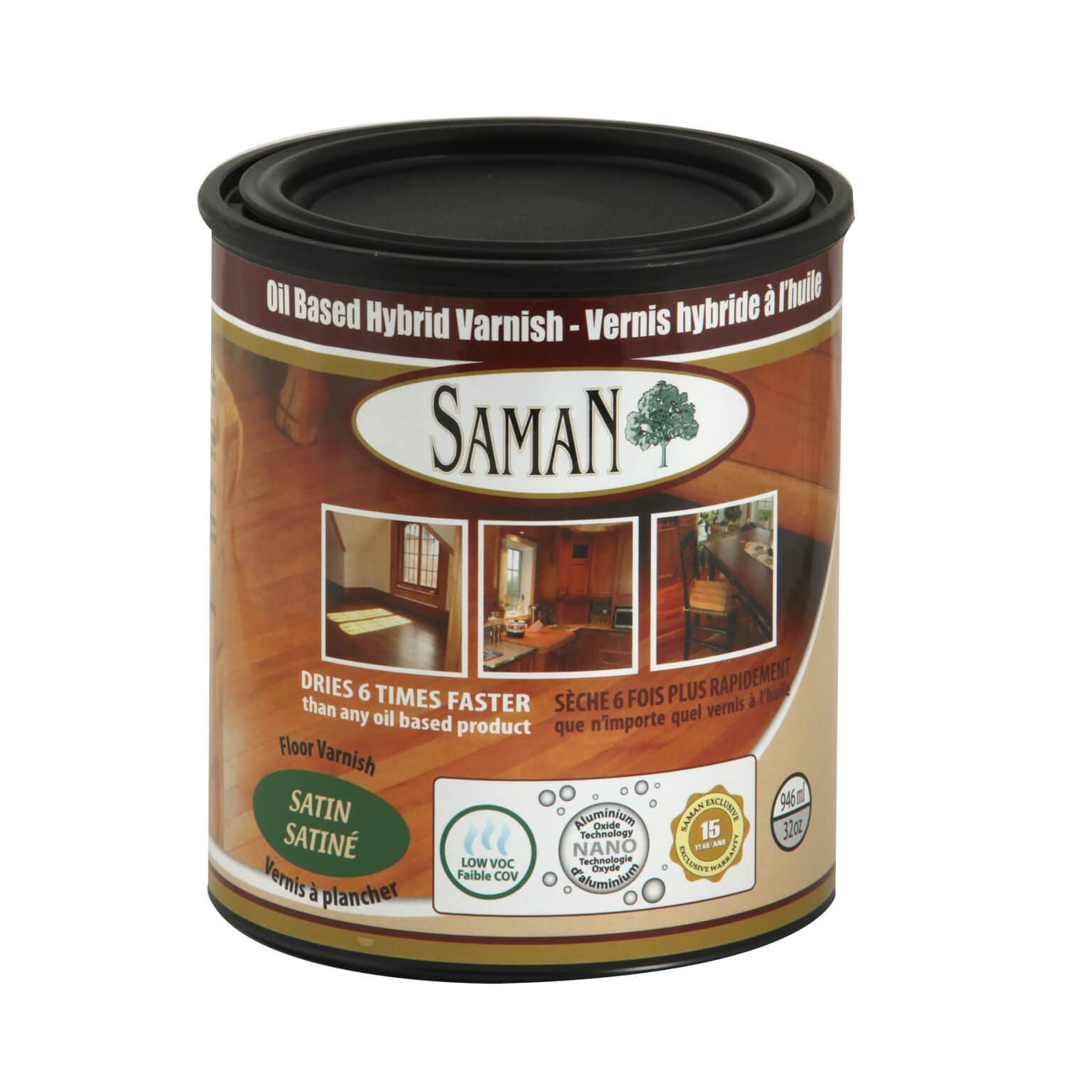 Saman Hybrid Varnish - Satin Finish 946 mL