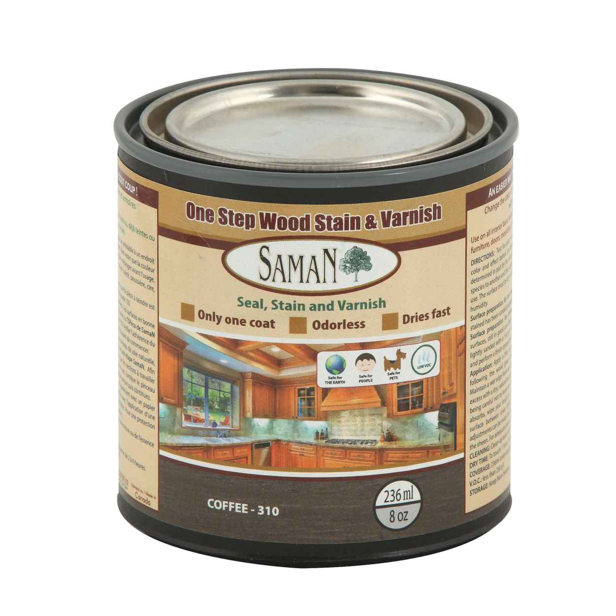 Saman Stain-varnish - Coffee 236 mL