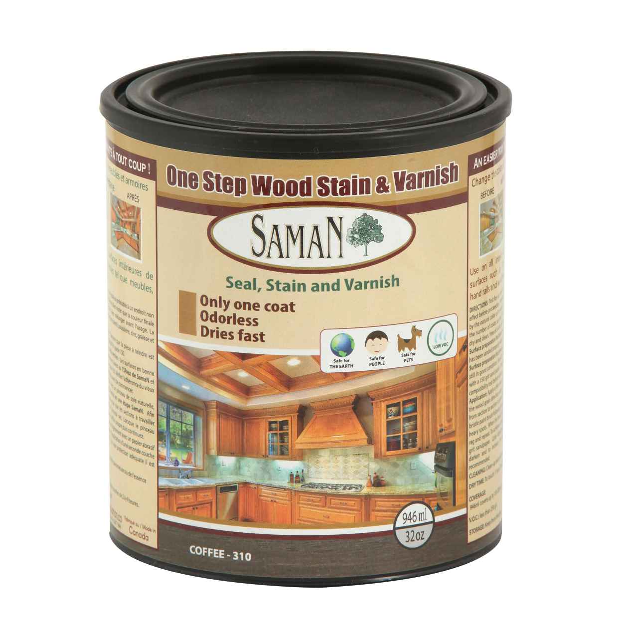 Saman Stain-varnish - Coffee 946 mL
