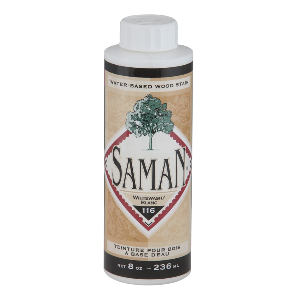 Saman Water-based Colour Stain - Whitewash 236 mL