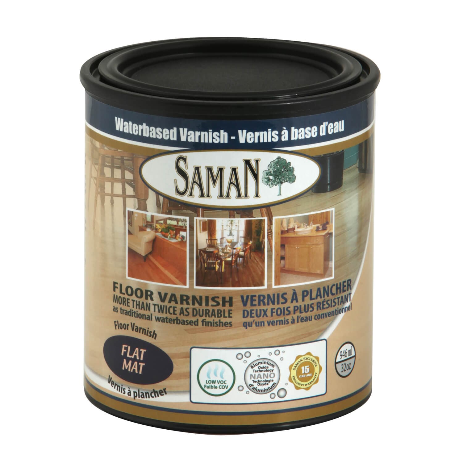 Saman Water-based Varnish - Matte Finish 946 mL