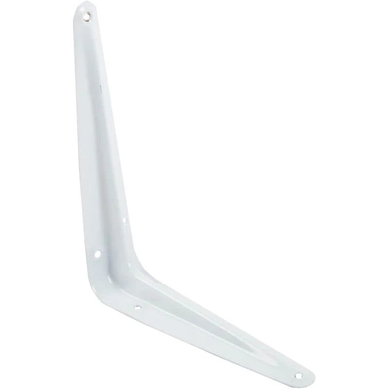 Steel Shelf Bracket 7 x 9in - White