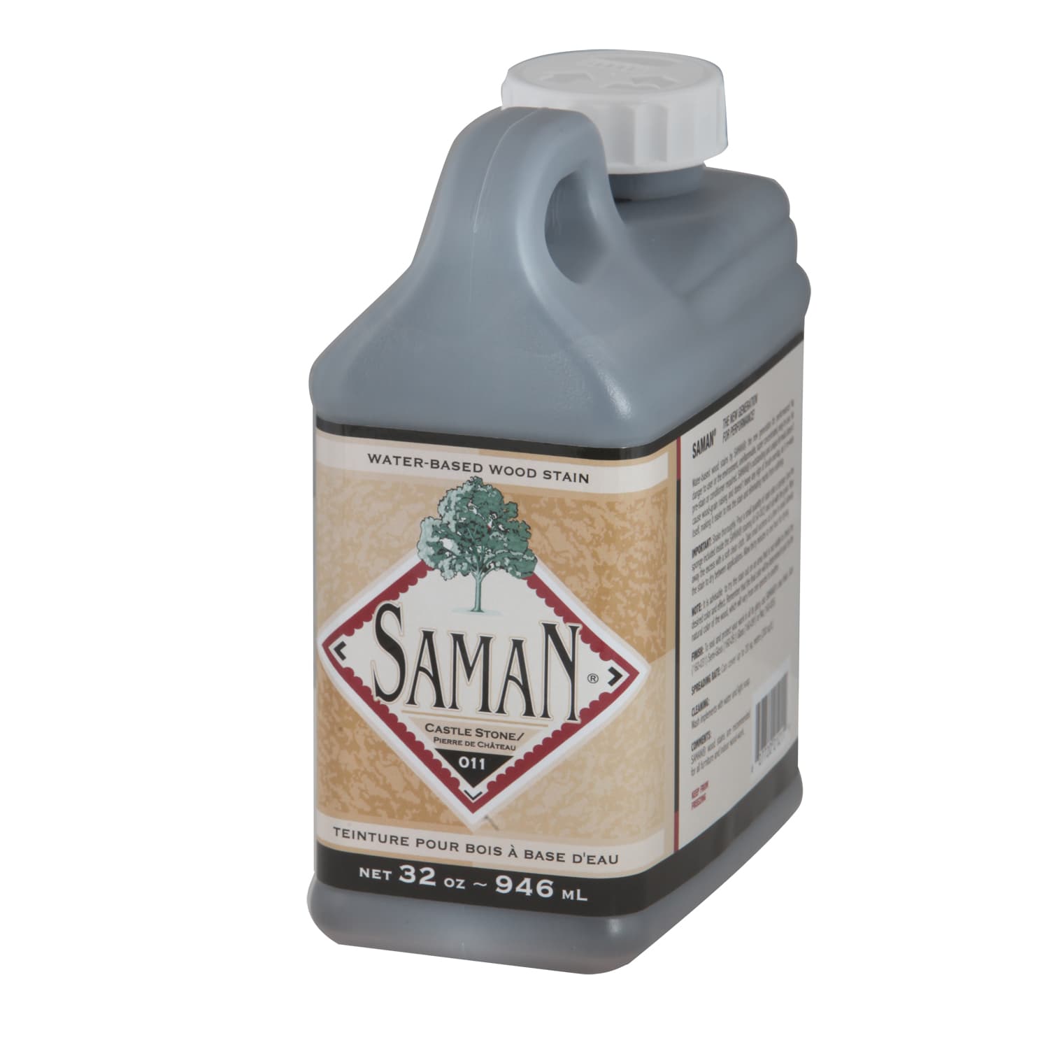 Saman Water-based Colour Stain - Castle Stone 946 mL