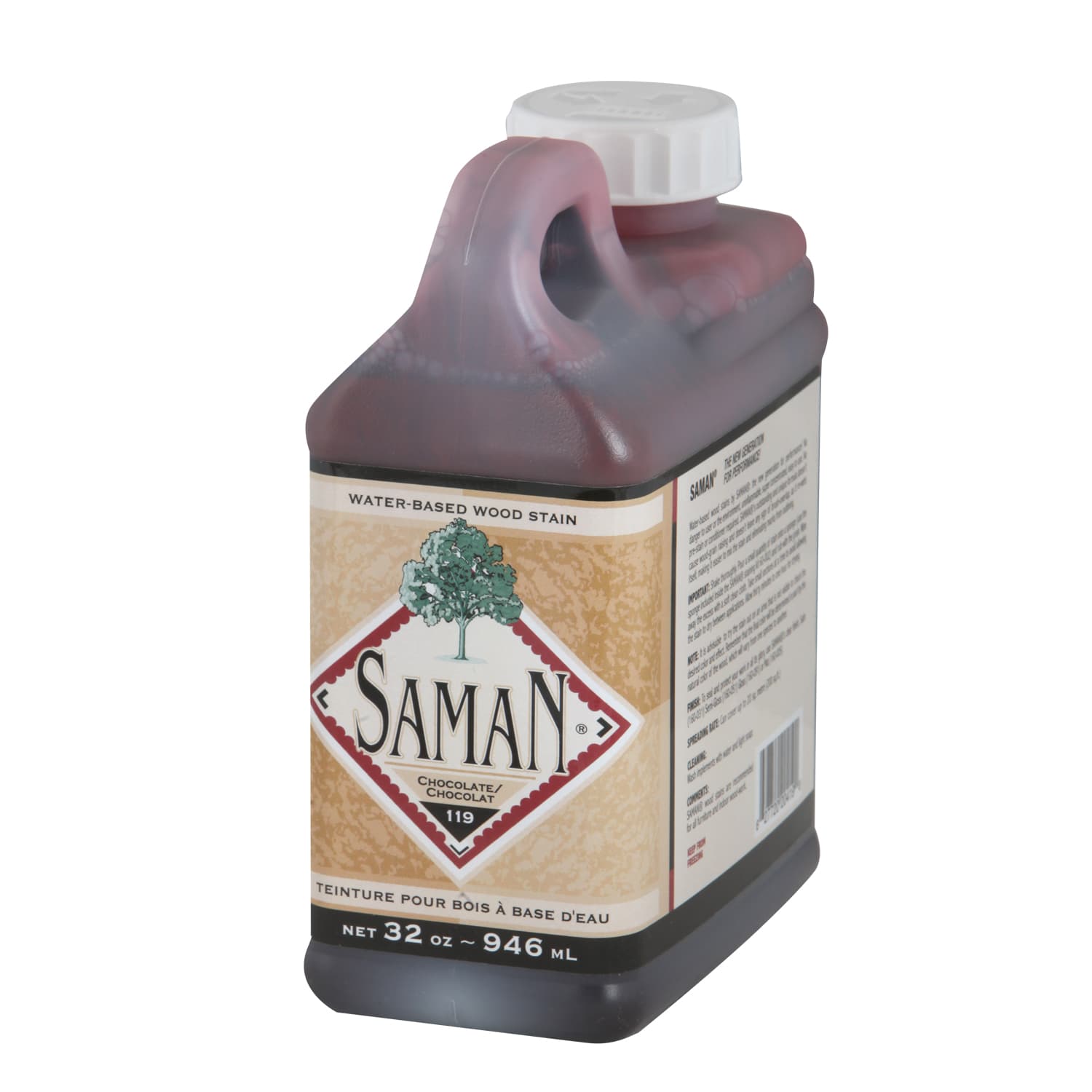 Saman Water-based Colour Stain - Chocolate 946 mL