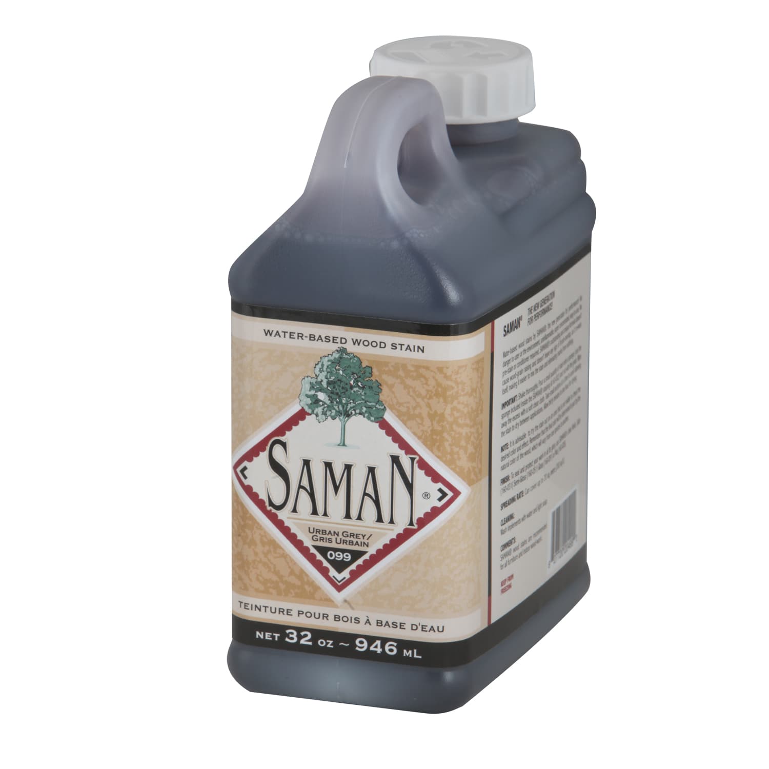Saman Water-based Colour Stain - Urban Grey 946 mL