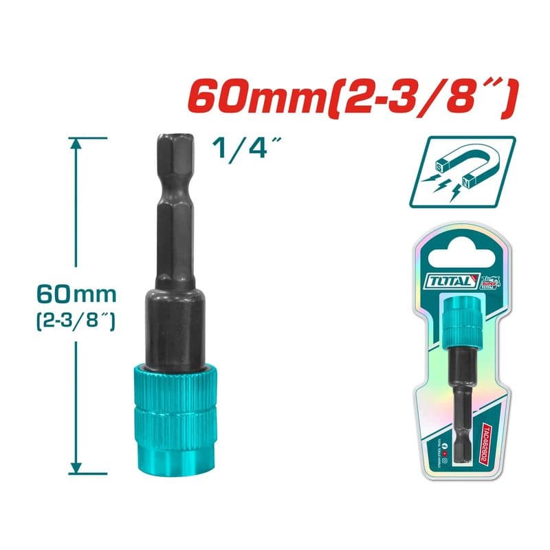 Screwdriver Bit Holder with Release - 2-3/8 in.