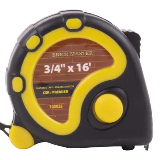 Tape Measure 16ft x 3/4in Imperial Mason's