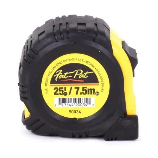 Tape Measure 25ft (7.5 m) x 1in Metric/imperial W/fractions