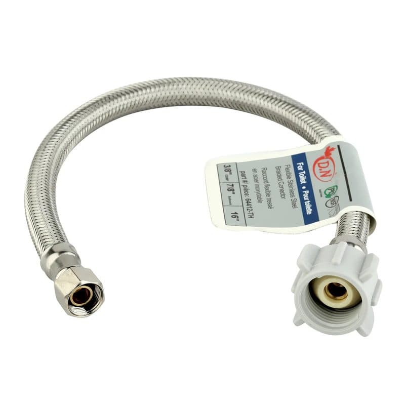 Toilet Flexible Connector - 3/8" Comp x 7/8" Ballcock x 9"