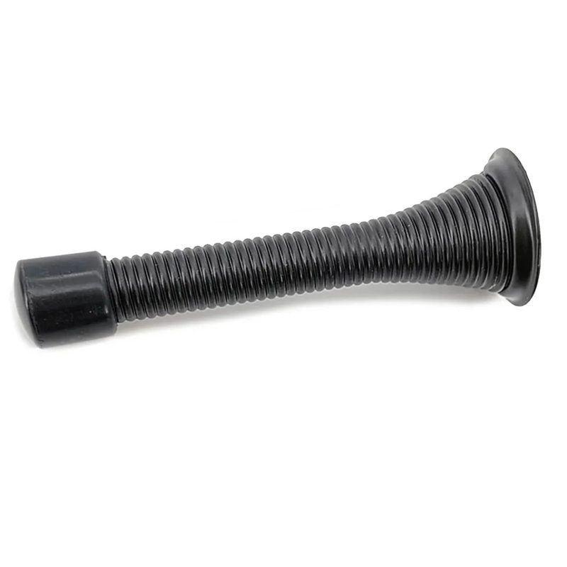 10pc Spring Door Stop 3in - Black
