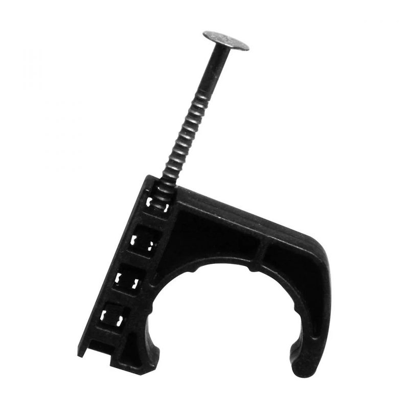 10PK Pex Poly J-strap Hanger 3/4in - Black
