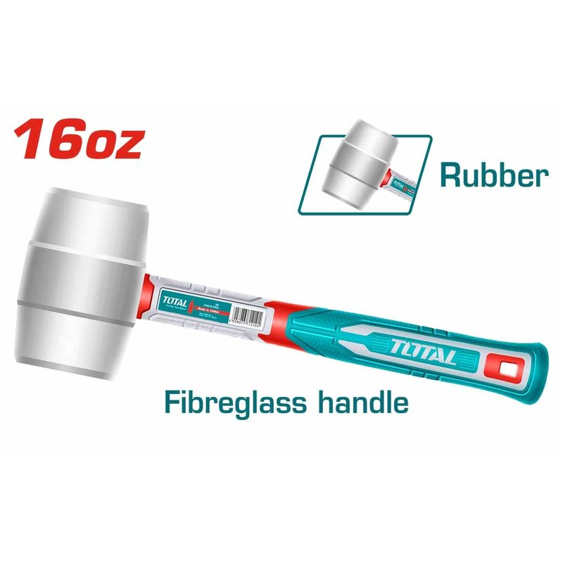 16 oz White Rubber Mallet