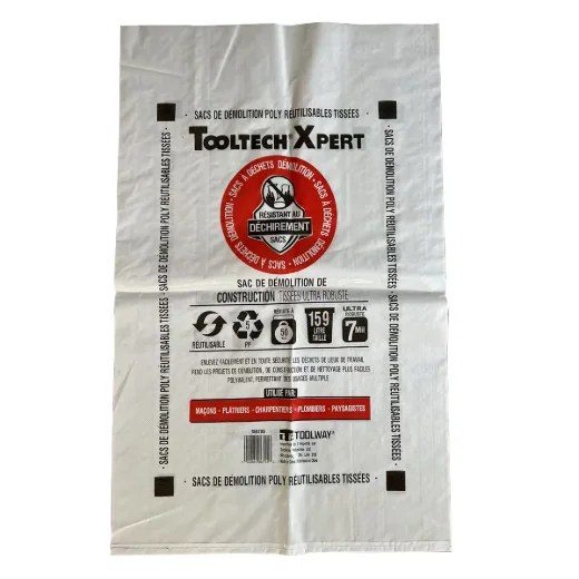 20PK HD Construction Woven Demo Bag 29.25in x 48.5in (7mil) White3