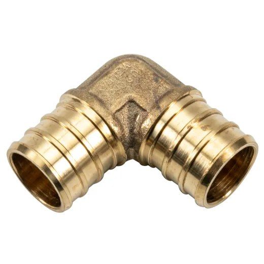 24PK Pex Brass 90° Elbow Barb to Barb 3/4 x 3/4in Lead-free