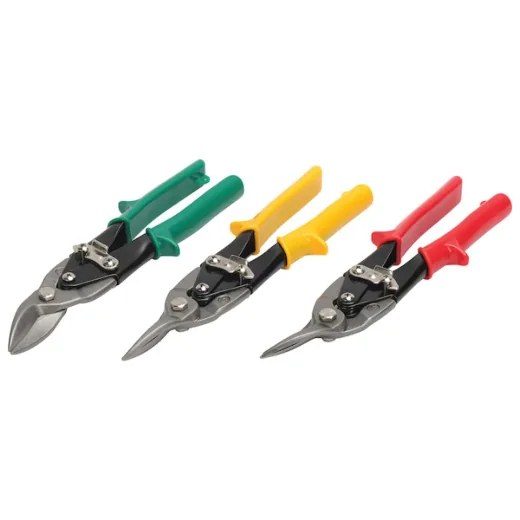 3 pc Aviation Tin Snip 10in HCS Set