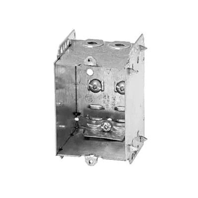 3 x 2-1/4 x 2-1/2 D. Single Gang 15 Cu.inch Rectangle Steel Device Box 1504-LLE Box