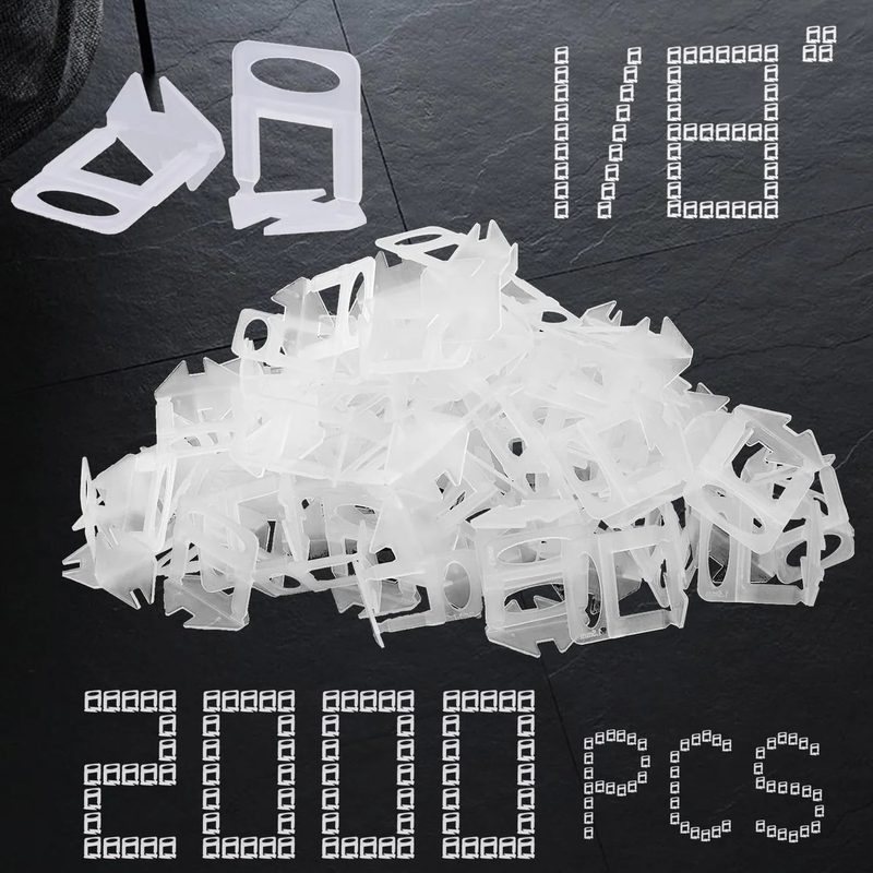 3M Tile Level Clips - 3 mm, 100 Pack
