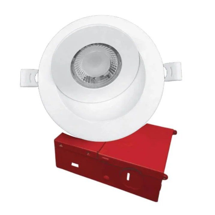 4in 360 Gimbal PotLight 9W 850lm 5CCT - Fire Rated, Wet