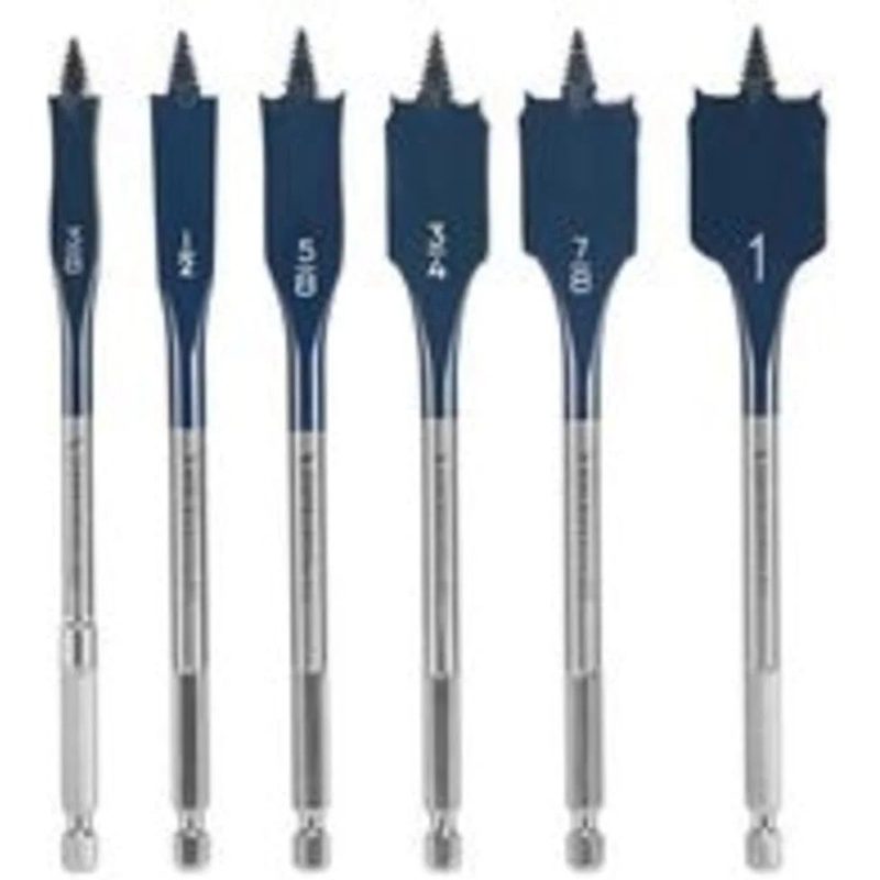 6 pc Drill Bits Wood Boring 6in Set
