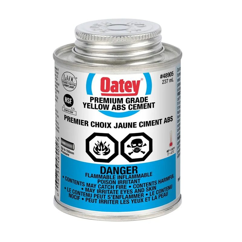 ABS Cement with Brush 237 mL - Yellow