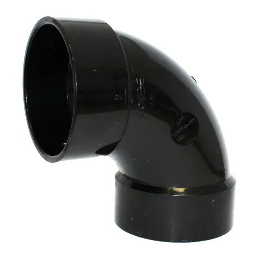 Abs Elbow 90º x 4in - Black
