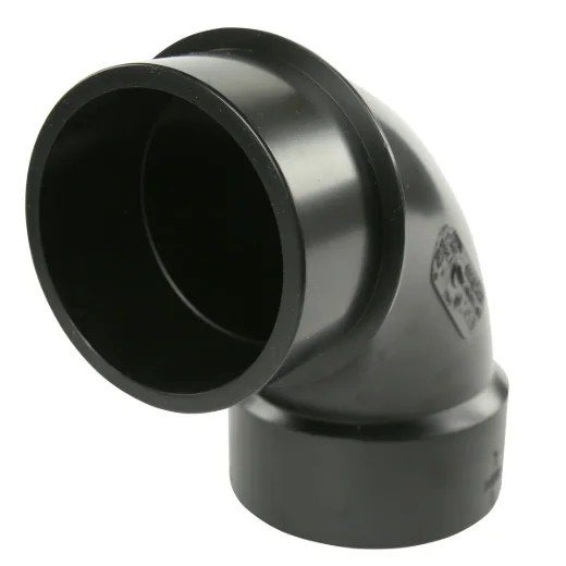 ABS Elbow 90° x 4in (HxSp) Long Turn - Black