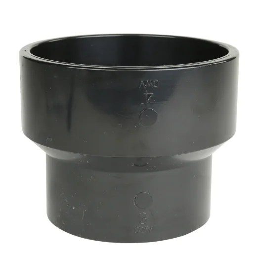 ABS Reducing Coupling 4in x 3in - Black
