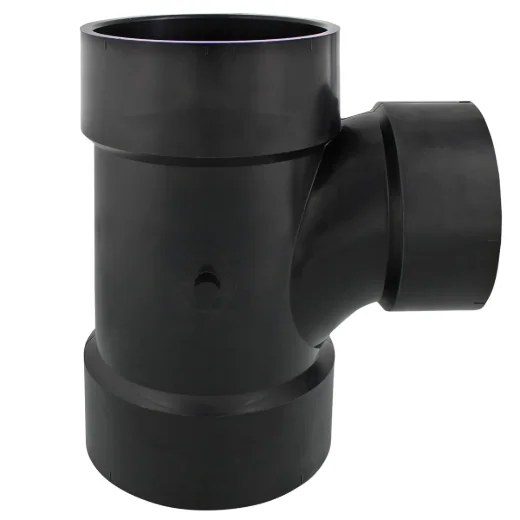 ABS Reducing Tee 4in x 4in x 3in - Black