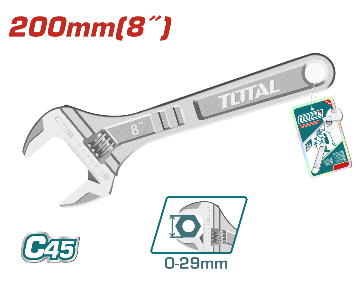 Adjustable Wrench - 8 in.