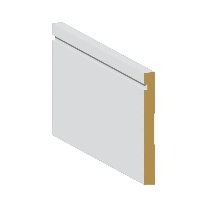 Baseboard Cosmopolitan 7 1/4 x 1/2 ft x 10 ft Primed
