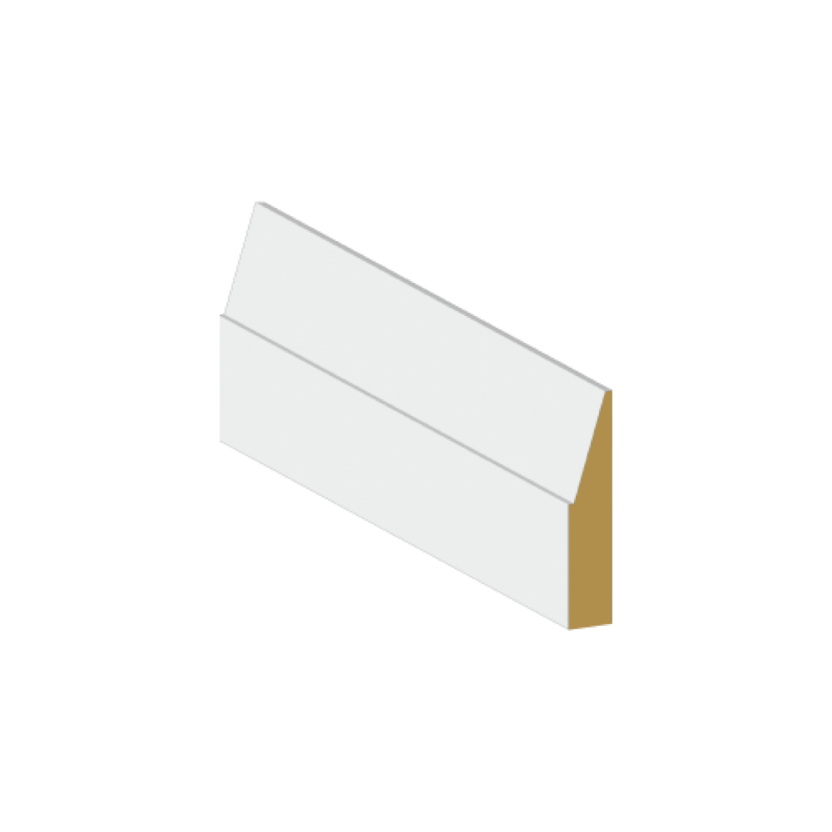 Casing MDF Step Bevel Primed 2 3/4 x 3/4 x 8.4 ft