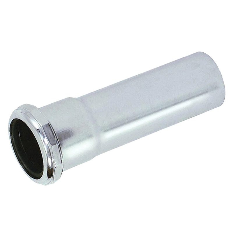 Chrome Polished Brass Slip Joint Extension 1-1/4" x 6" - 20 gauge