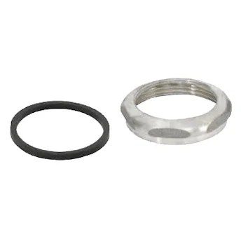 Chrome Polished Brass Tailpiece Nut and Washer