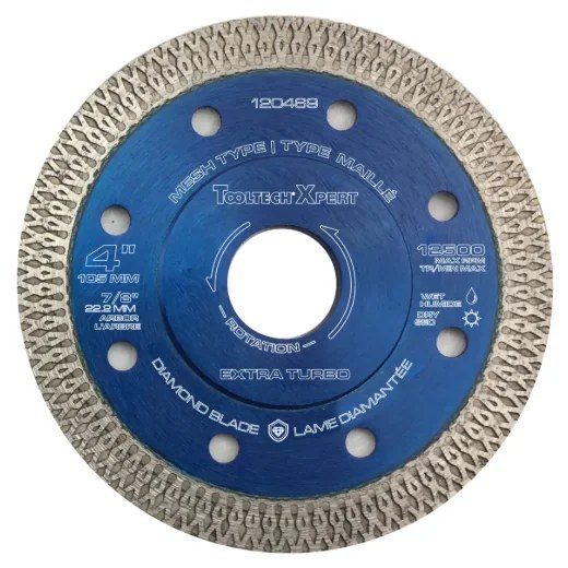 Cont. Mesh Rim Dmd Saw Blade Extra Turbo - 4in
